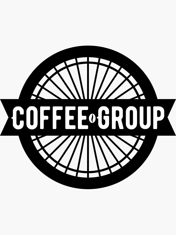 "Coffee Group Logo" Sticker for Sale by KarlysKreations Redbubble