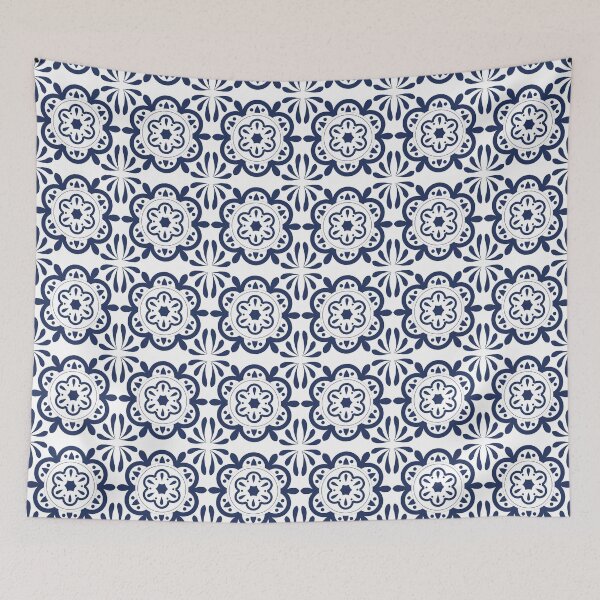 Item preview, Flower portuguese tile designed and sold by motav.