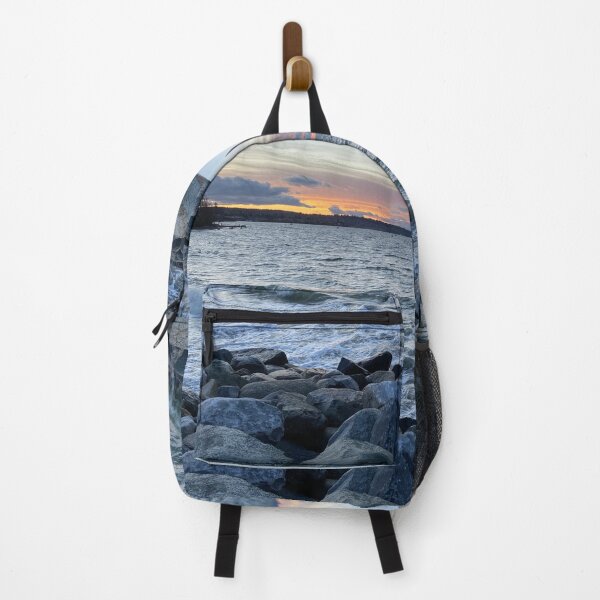 Item preview, Sunset at a rocky beach designed and sold by 2Cheesy4U.