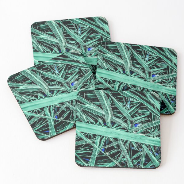 Item preview, Palm Tree Limbs Vintage Mint Green  designed and sold by Designs By YL.
