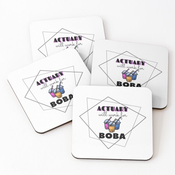 Item preview, Actuary will work for boba bubble tea designed and sold by lalashellsArt.