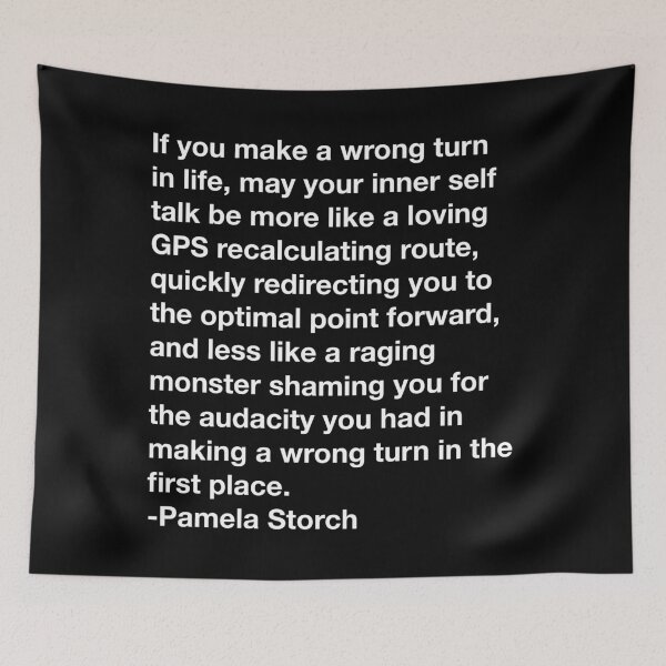 Item preview, Wrong Turn Blessing Quote by Pamela Storch designed and sold by Pamela Storch.