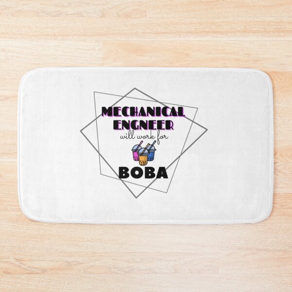 Item preview, Mechanical Engineer will work for boba bubble tea designed and sold by lalashellsArt.