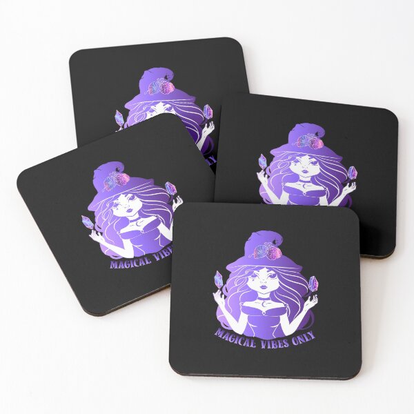 Item preview, magical vibes only witch with levitating cristals designed and sold by FRKI-DIDI.