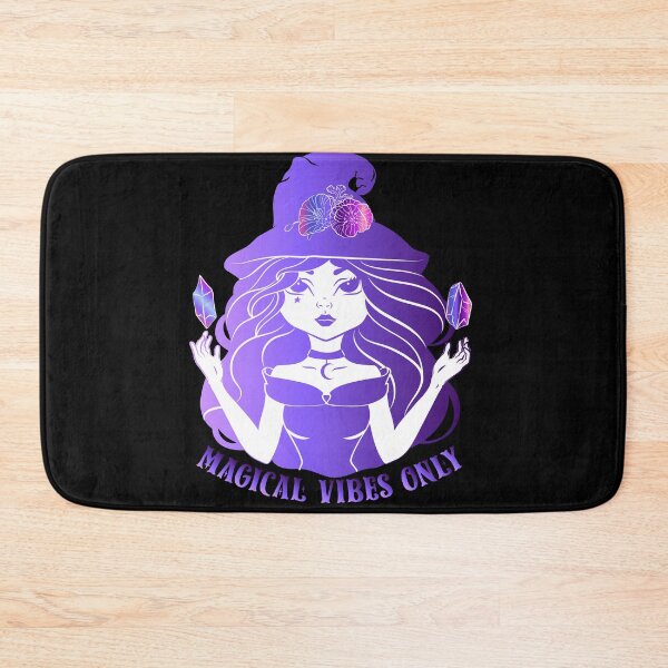 Item preview, magical vibes only witch with levitating cristals designed and sold by FRKI-DIDI.