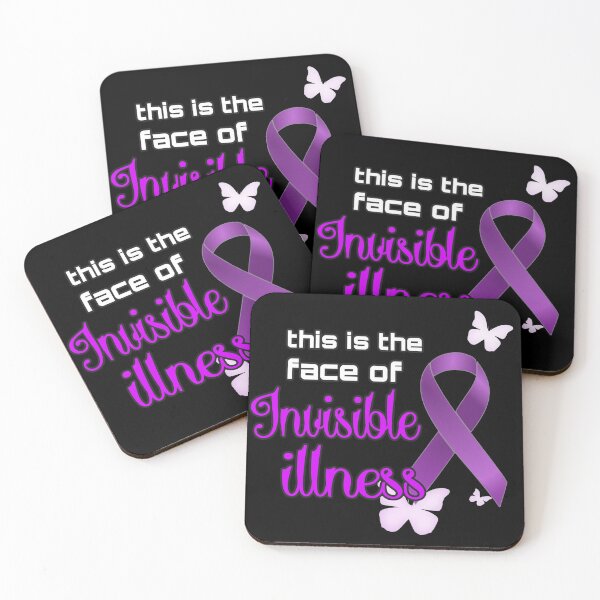Item preview, This is the face of invisible illness Purple Ribbon designed and sold by Alondra.