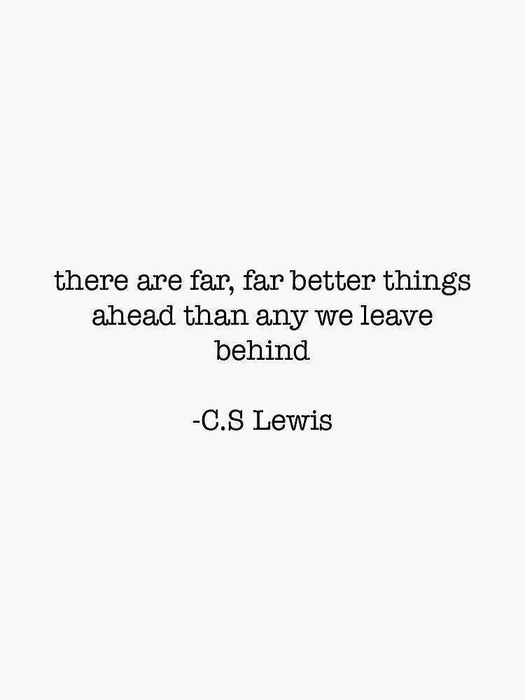 Thumbnail 3 of 3, Sticker, C.S Lewis Things quote designed and sold by mulder-its-me99.