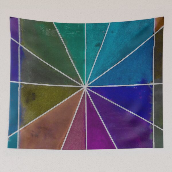 Item preview, Stain Glass Cool Colors designed and sold by Designs By YL.