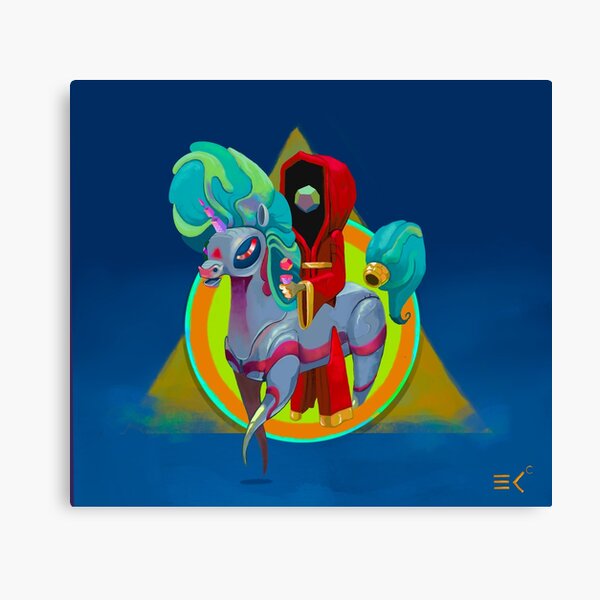 Alien Unicorn Canvas Print