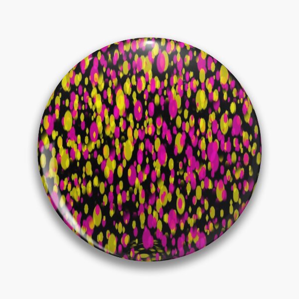 Item preview,  little dots pattern pink and yellow color  (black background) designed and sold by riceayoj.