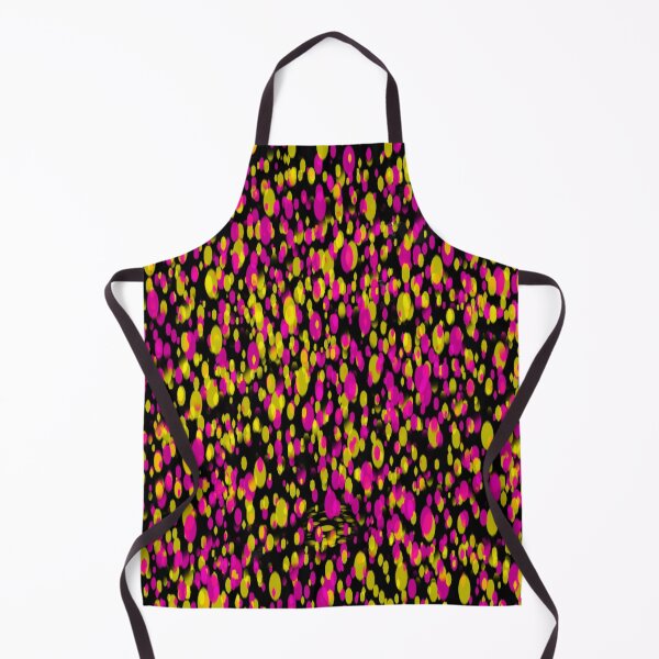 Item preview, little dots pattern pink and yellow color (black background) designed and sold by riceayoj.