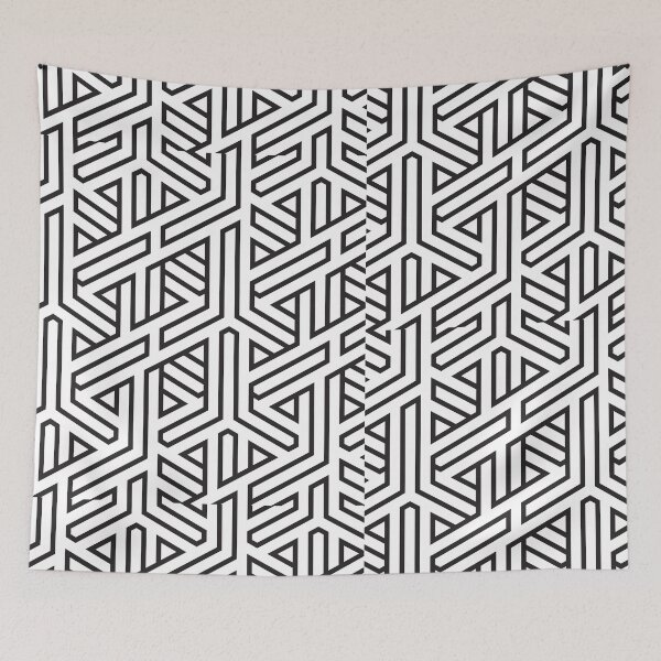 Item preview, Black and White Lines Pattern designed and sold by ladypennyface.
