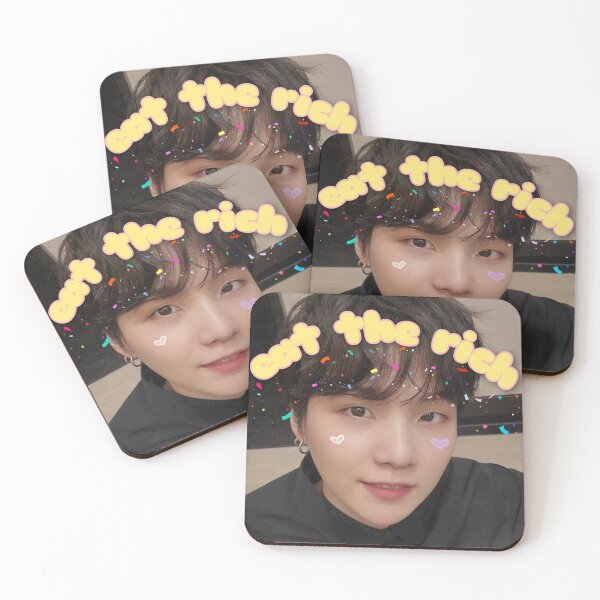 Item preview, Min Yoongi says eat the rich designed and sold by strobesdoesart.