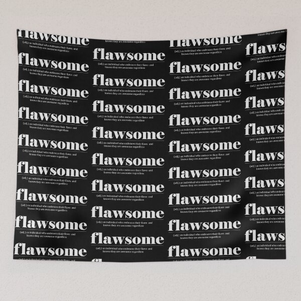 Item preview, Flawsome word definition, dictionary designed and sold by MelanieMerches.