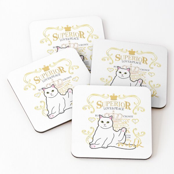 Item preview, white chic cat design. lovesick2. designed and sold by dadamda.