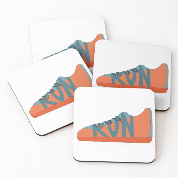 Item preview, Blue and Orange Running Shoe Doodle designed and sold by klaireep.