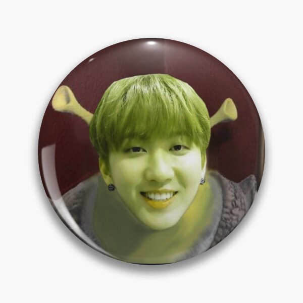 Item preview, Shrek Changbin Stray Kids Meme designed and sold by strobesdoesart.