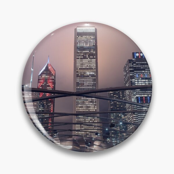 Item preview, Chicago Skyline and Jay Pritzker Pavilion designed and sold by chasethislight.