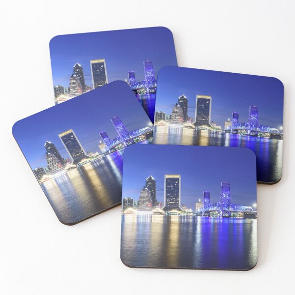 Item preview, Jacksonville Skyline Panorama designed and sold by chasethislight.