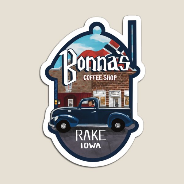 Bonna’s Coffee Shop Logo Magnet