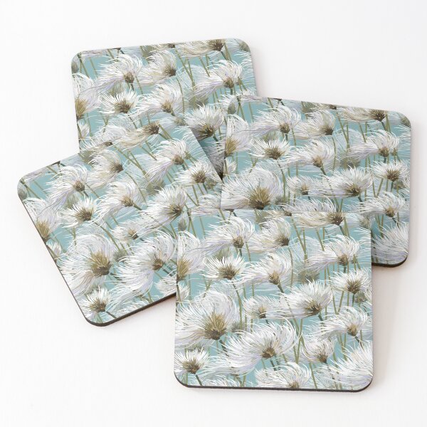 Item preview, Cotton Grass Dream | Aqua Green designed and sold by L Diane Johnson.