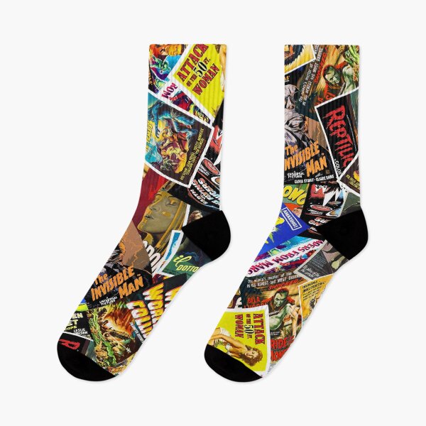 Item preview, Vintage Sci-fi & Horror Movie Poster Collage designed and sold by Rockett Graphics.