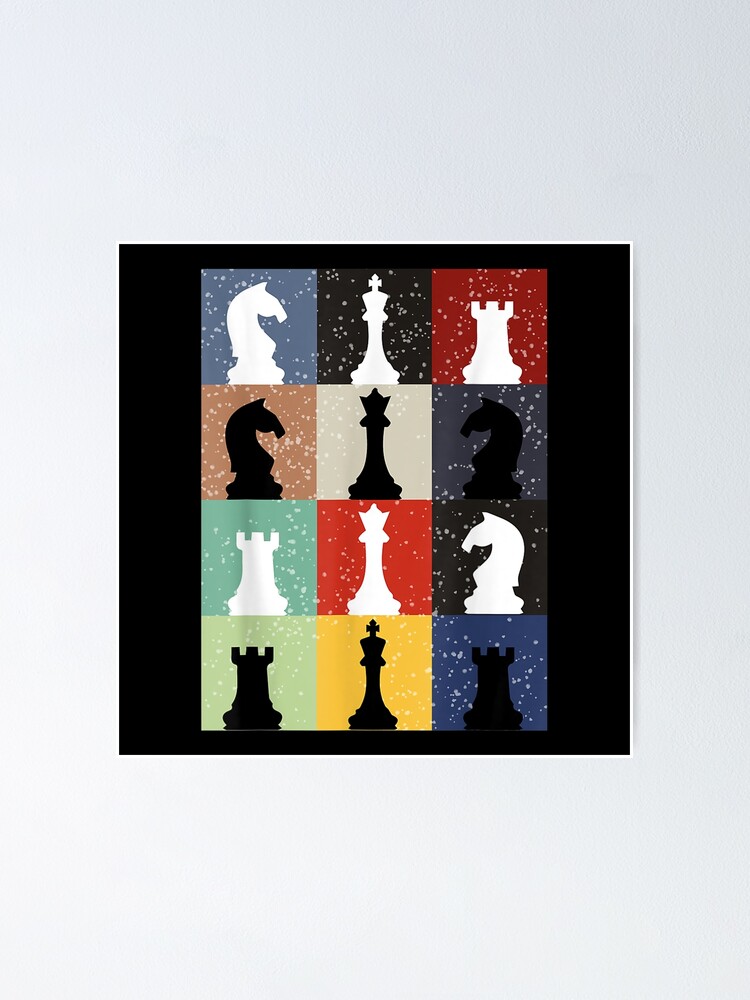 "Funny Chess Board Game Humor set Player Chess" Poster by Tiagopint