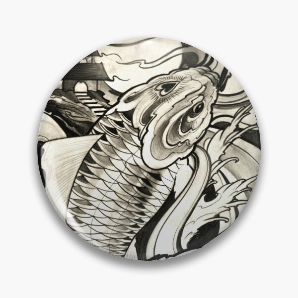 Item preview, koi fish by Luke Red designed and sold by lukeredtattoo.