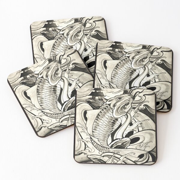 Item preview, koi fish by Luke Red designed and sold by lukeredtattoo.
