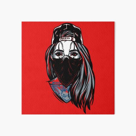 Gangster Girl Art Board Prints For Sale Redbubble