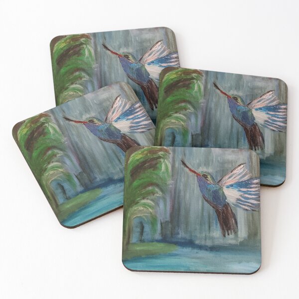 Item preview, Hummingbirds feeding  designed and sold by kkartwork.