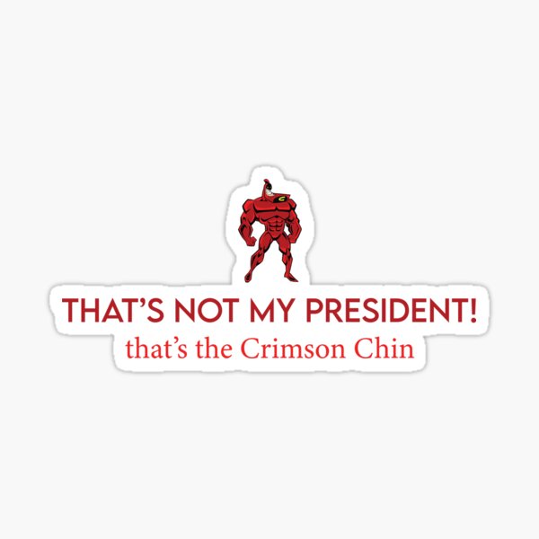 Sticker The Crimson Chin Redbubble