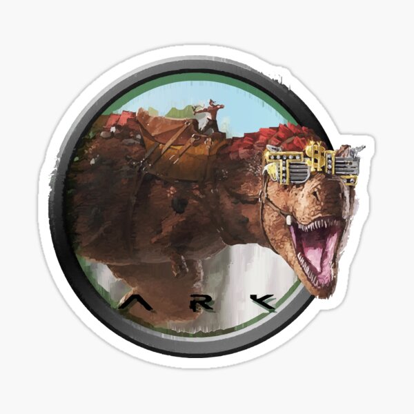 "Ark survival evolved Trex swag " Sticker for Sale by karendou86