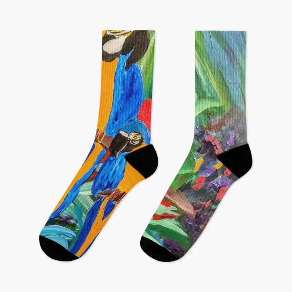 Item preview, Two parrots in the jungle  designed and sold by kkartwork.