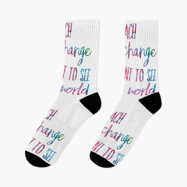 Item preview, Teach The Change You Want To See In The World Tie Dye designed and sold by UncleStuScience.