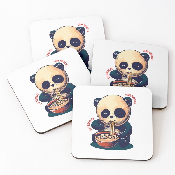 Item preview, Think Noodles, Eat Noodles - Cute Panda designed and sold by Jovu.