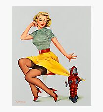 Pin-Up Girl 'All Wound Up!' Photographic Print