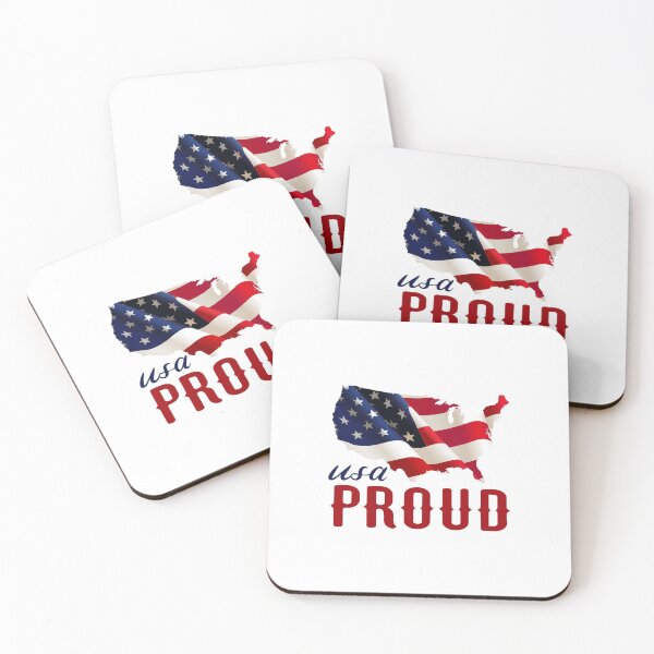 Item preview, USA PROUD! (on white) designed and sold by PawsitiveMum.