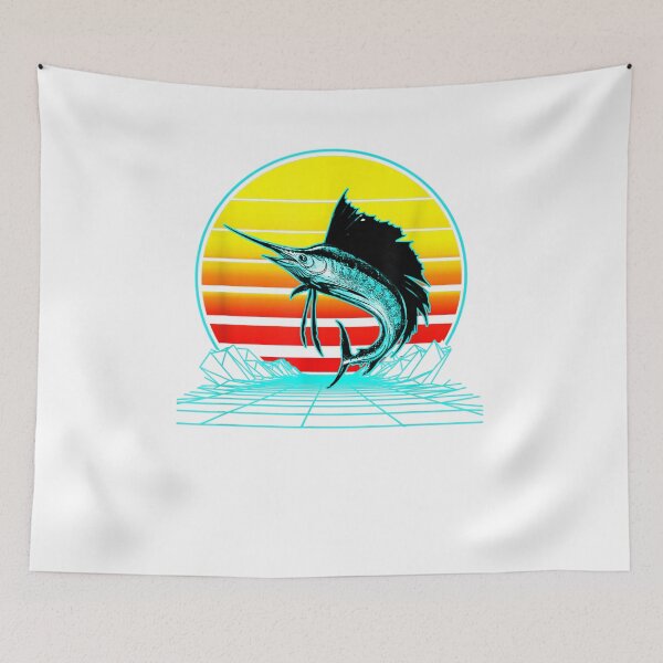 Item preview, Retro Vintage Sunset Marlin  designed and sold by mylahKristian.