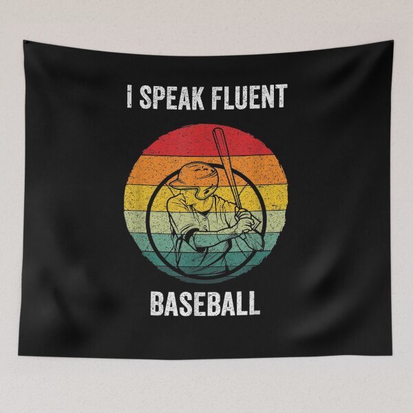 Item preview, I Speak Fluent Baseball Vintage Baseball Gift  designed and sold by saigeorion.