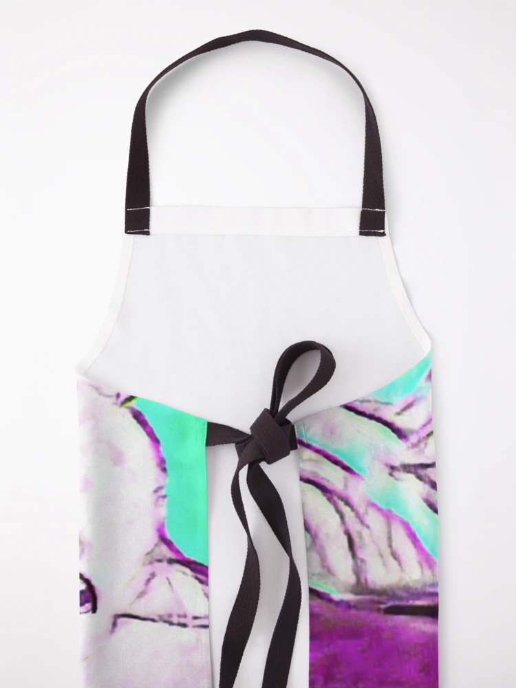 Thumbnail 5 of 6, Apron, Abstract Ragdoll Kitty designed and sold by ClosLineDesigns.