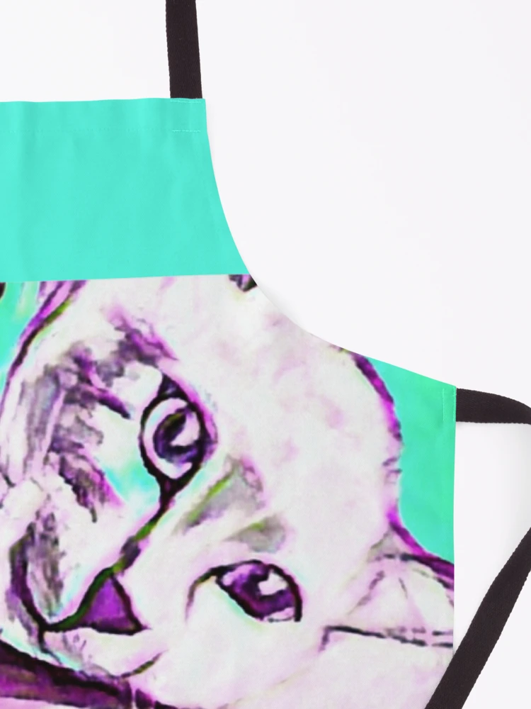 Thumbnail 3 of 6, Apron, Abstract Ragdoll Kitty designed and sold by ClosLineDesigns.