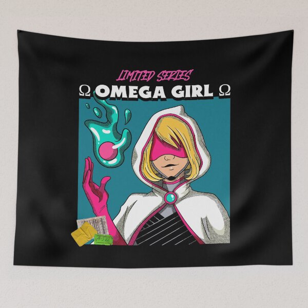 Item preview, Omega Girl. Fake Vintage Comic Book Cover. designed and sold by shirtdan.