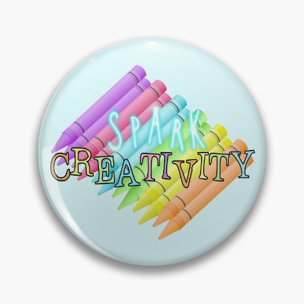 Item preview, Spark Creativity! (on Light Aqua) designed and sold by PawsitiveMum.