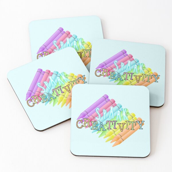 Item preview, Spark Creativity! (on Light Aqua) designed and sold by PawsitiveMum.