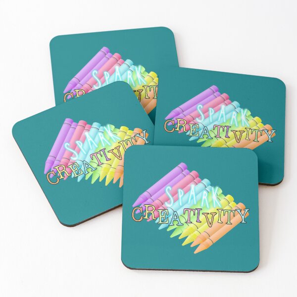 Item preview, Spark Creativity! (on Dark Aqua) designed and sold by PawsitiveMum.