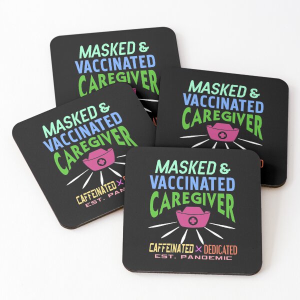 Item preview, Masked and vaccinated Caregiver dedicated designed and sold by NeXore.