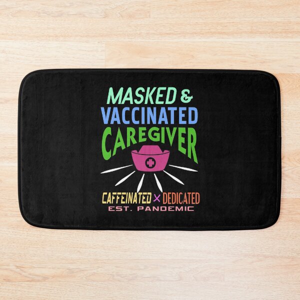 Item preview, Masked and vaccinated Caregiver dedicated designed and sold by NeXore.