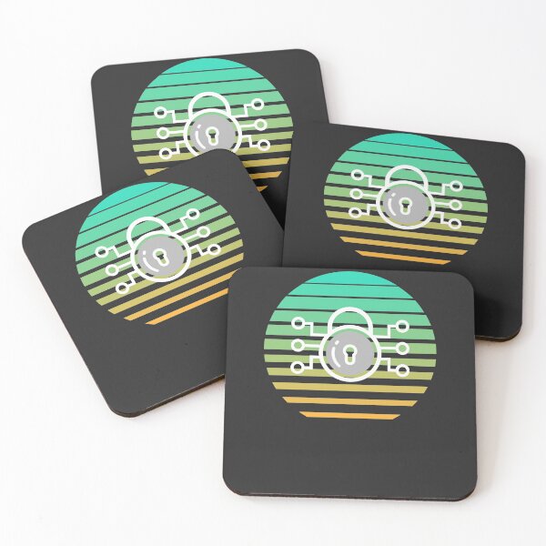 Artikelvorschau, Vintage Retro Sonnenuntergang Cybersecurity IT Geschenk entworfen und verkauft von EricJP.