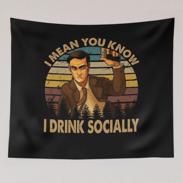 Item preview, Vintage Art Archer TV Sitcom - I Mean You Know I Drink Socially designed and sold by StephanieNeal5.